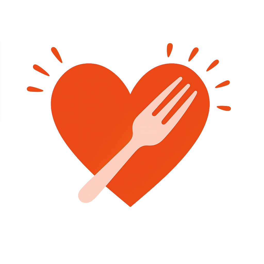 Manger avec coeur logo 3 Manger avec coeur